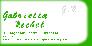 gabriella mechel business card